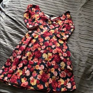 Forever 21 Rose 🌹 skater dress